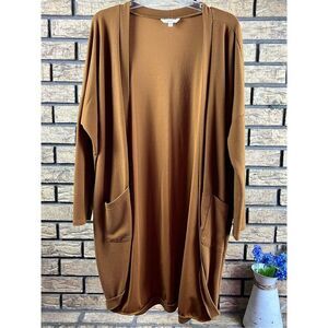 Ivoire Sweater Duster Long Sleeve lightweight Open Front Cardigan‎